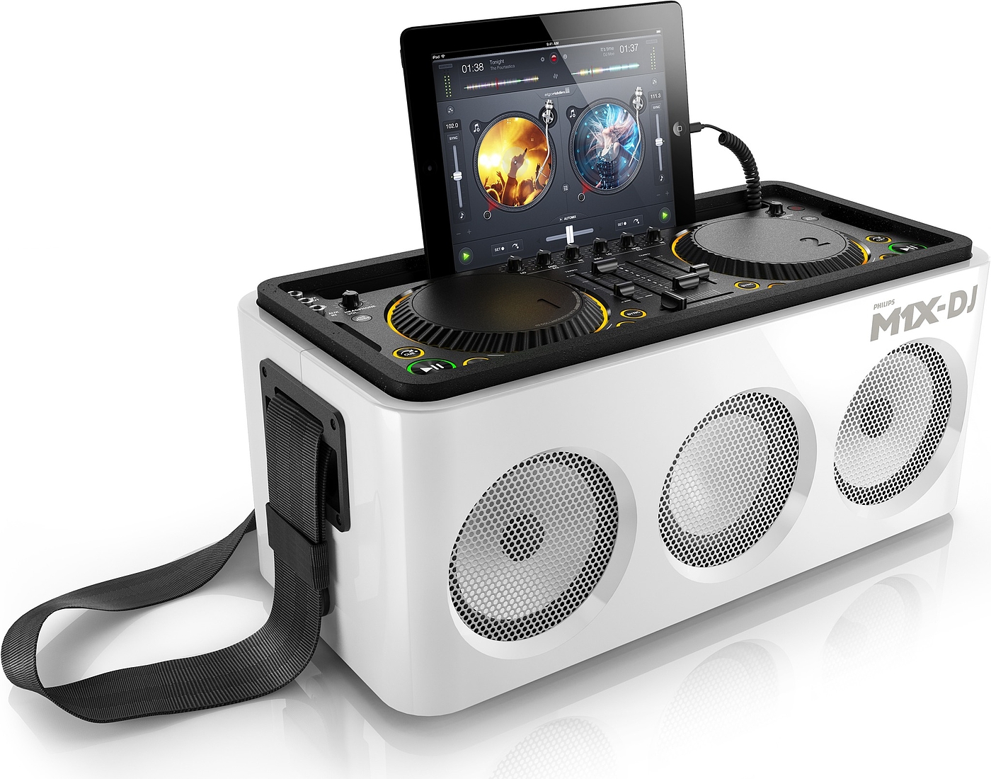 Philips，loudspeaker box，dj，white，