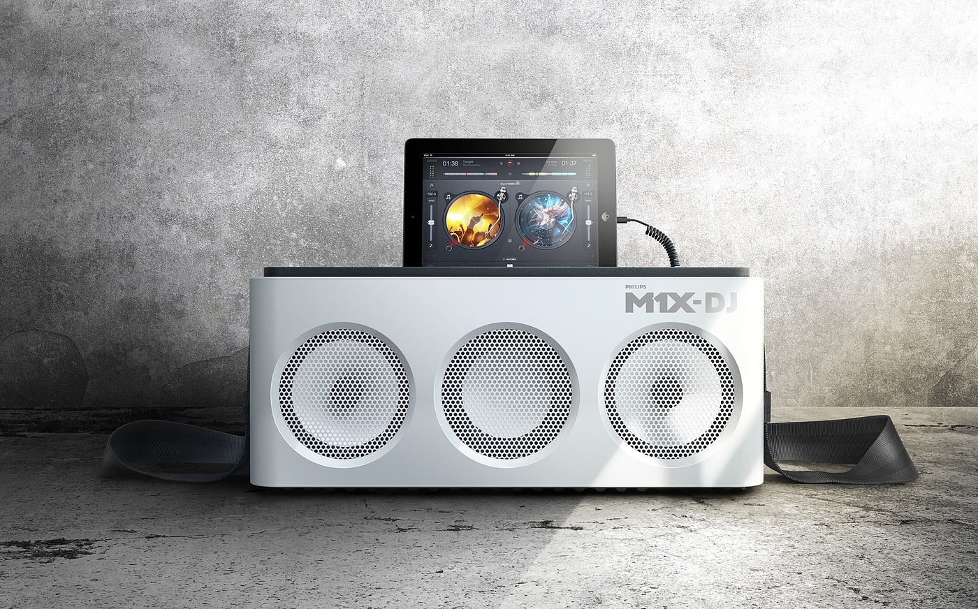 Philips，loudspeaker box，dj，white，