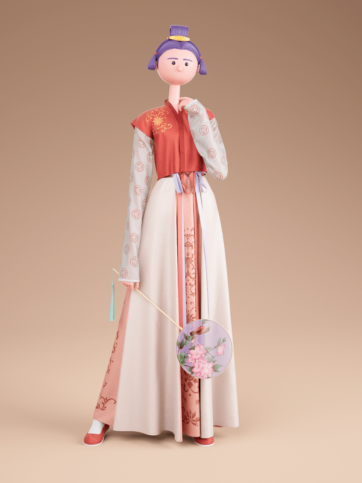 服章之美——3D汉服人物系列 Traditional Chinese Costumes - 普象网