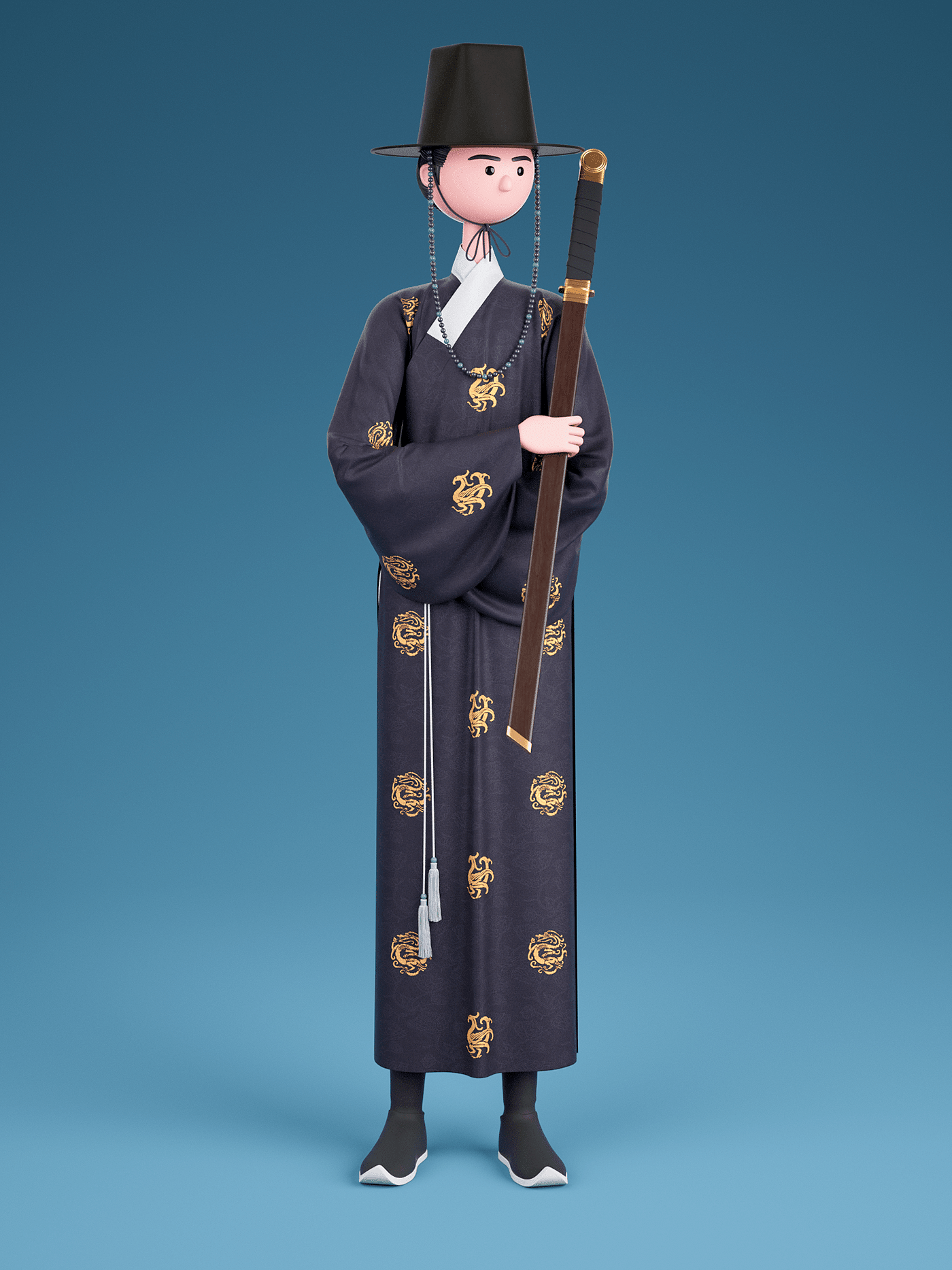 服章之美——3D汉服人物系列 Traditional Chinese Costumes - 普象网