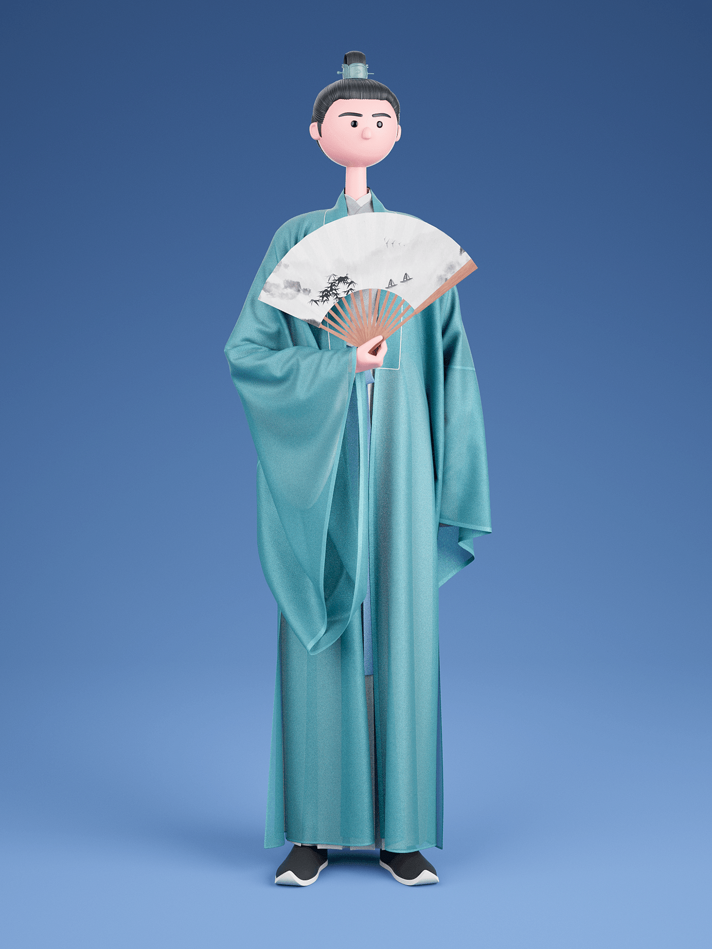 服章之美——3D汉服人物系列 Traditional Chinese Costumes - 普象网