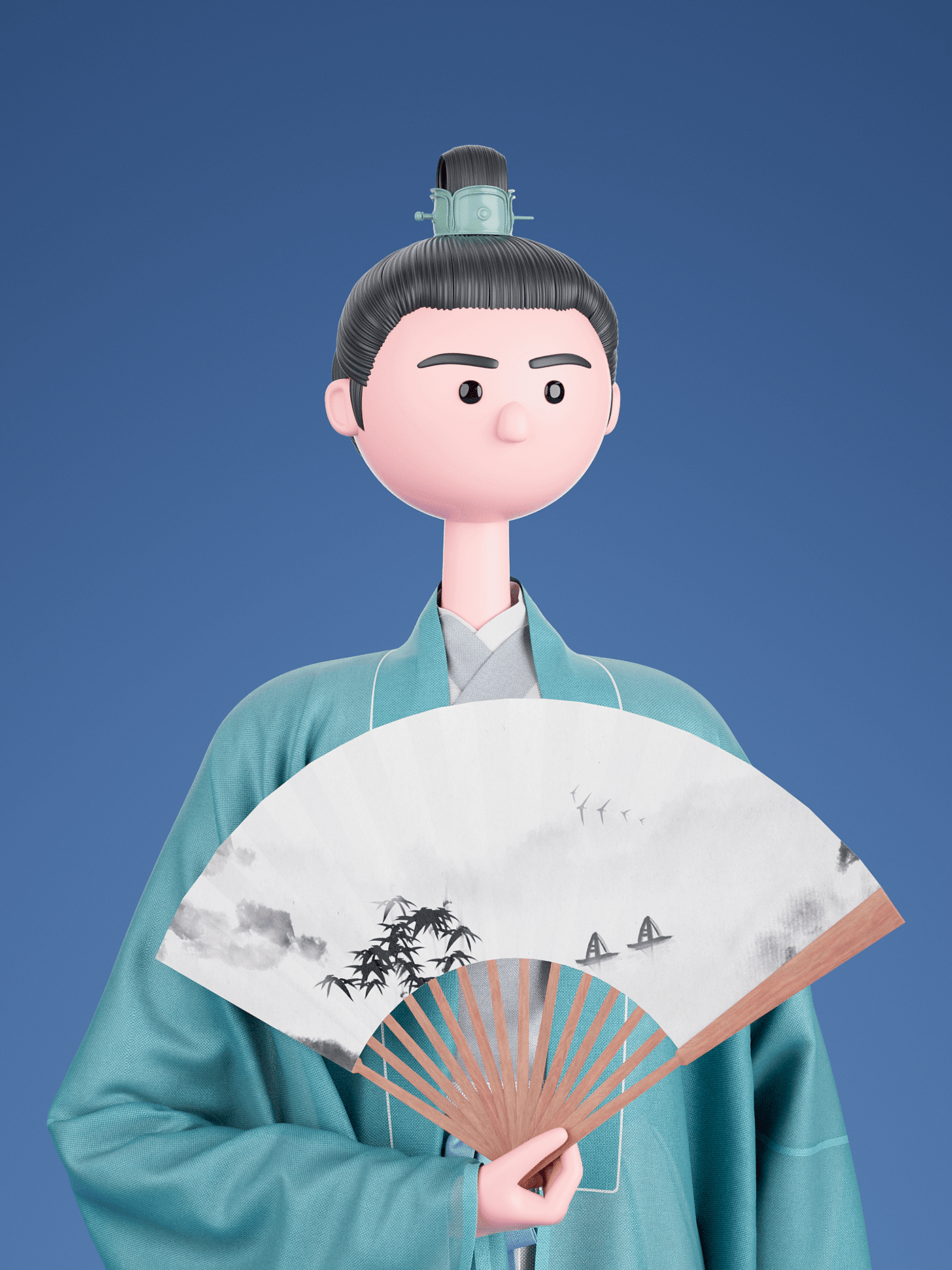 服章之美——3D汉服人物系列 Traditional Chinese Costumes - 普象网