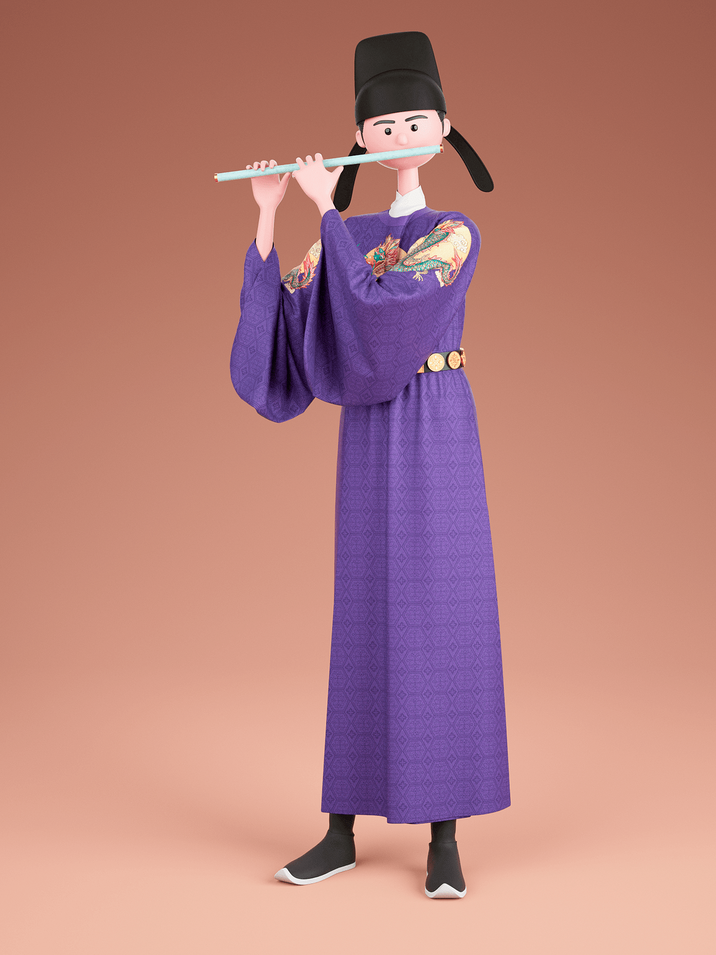 服章之美——3D汉服人物系列 Traditional Chinese Costumes - 普象网
