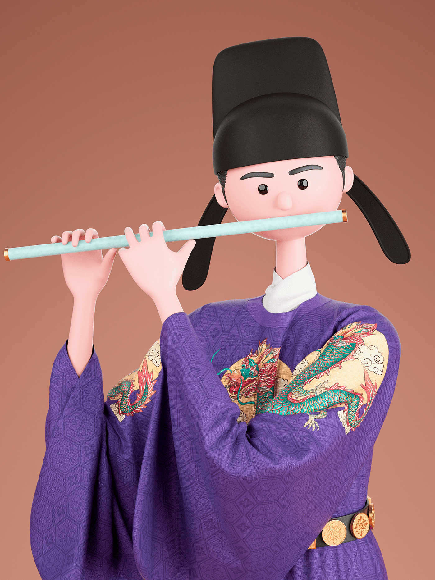 服章之美——3D汉服人物系列 Traditional Chinese Costumes - 普象网