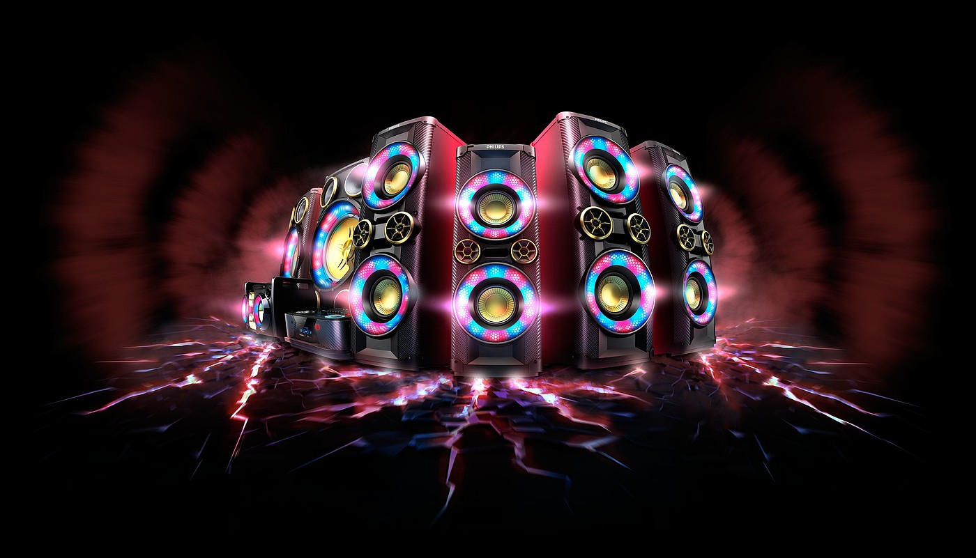 Philips，loudspeaker box，high fidelity，colour，