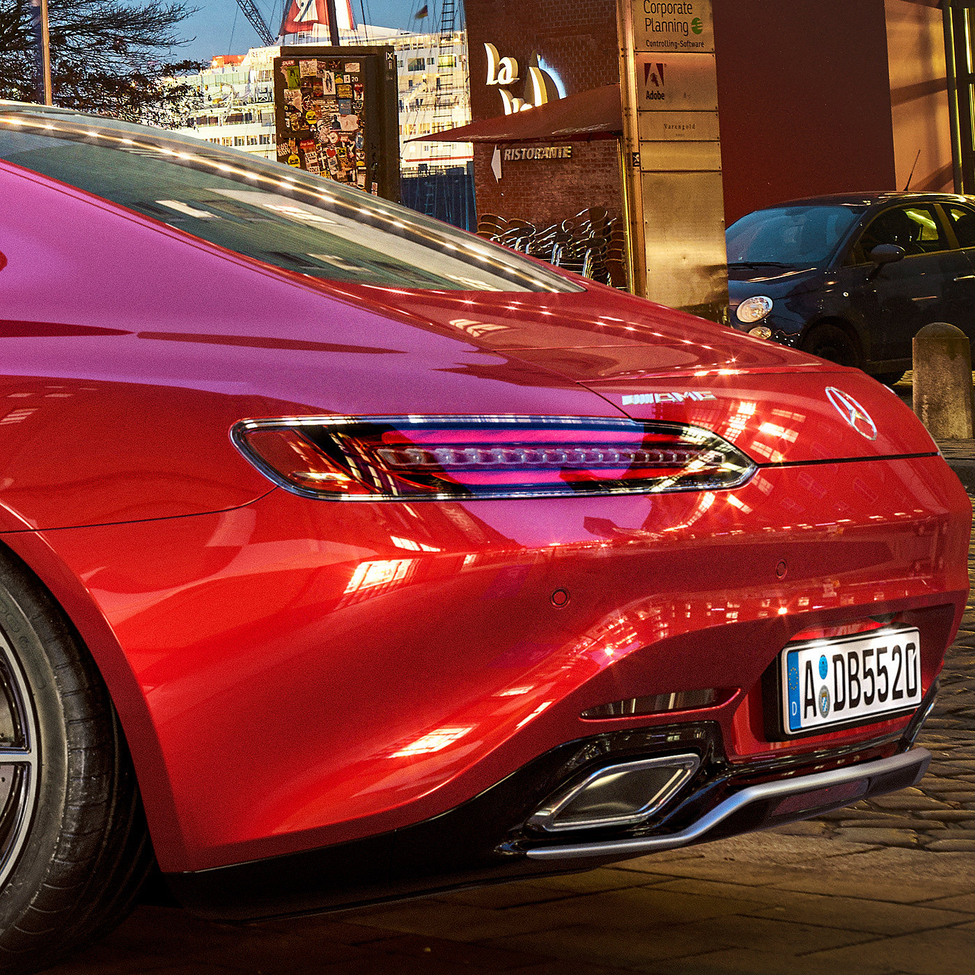 奔驰，汽车设计，渲染，红色，AMG-GT，3dsmax，