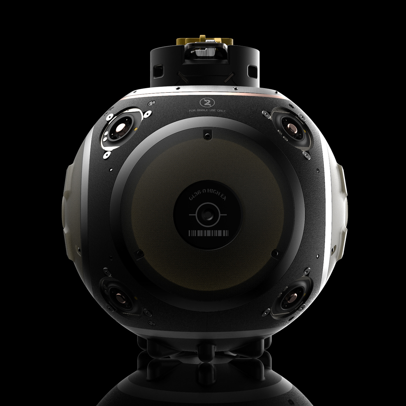 grenade，arms，3D modeling，conceptual design，Render，