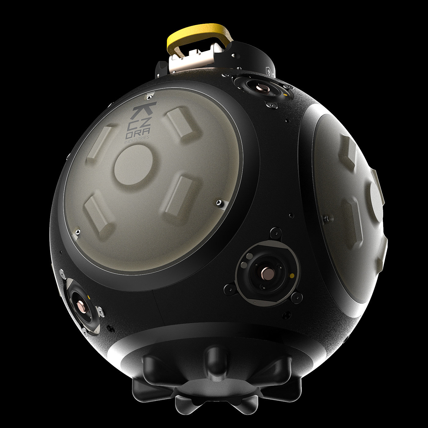 grenade，arms，3D modeling，conceptual design，Render，