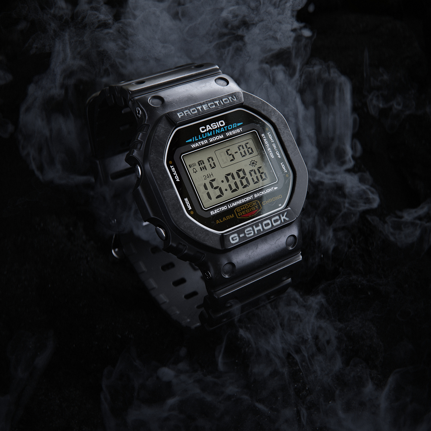 Wrist watch，CASIO，black，