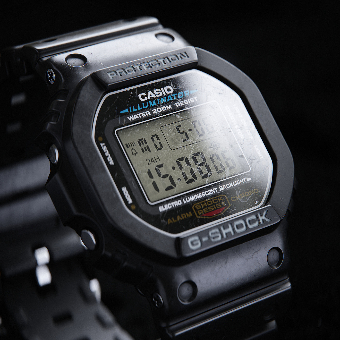 Wrist watch，CASIO，black，