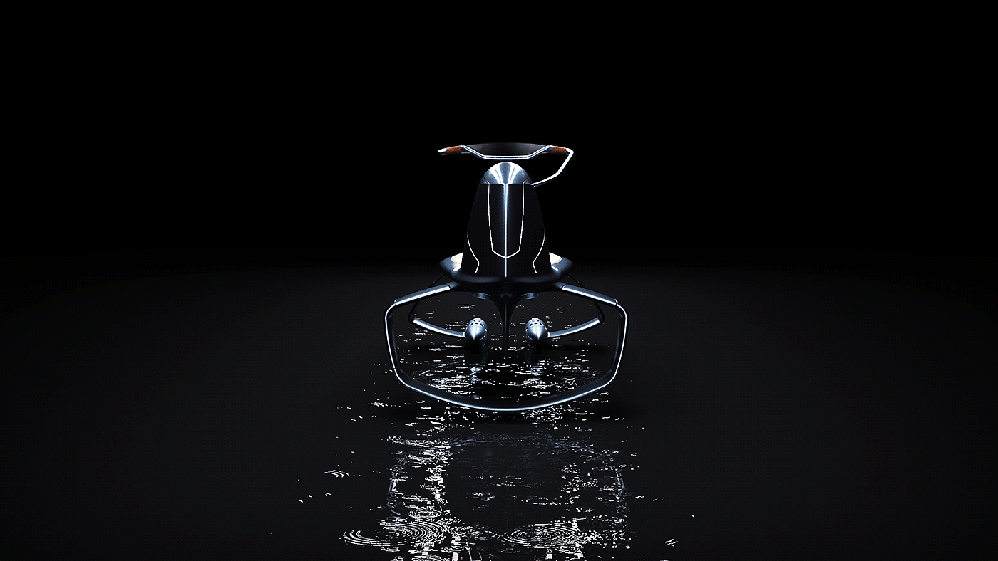 concept，transport，motorcycle，Water motor，