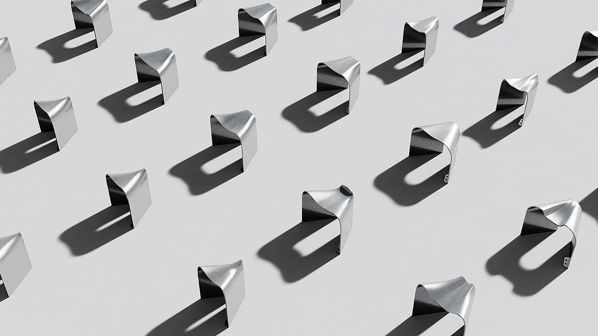凳子，悬浮，不锈钢，