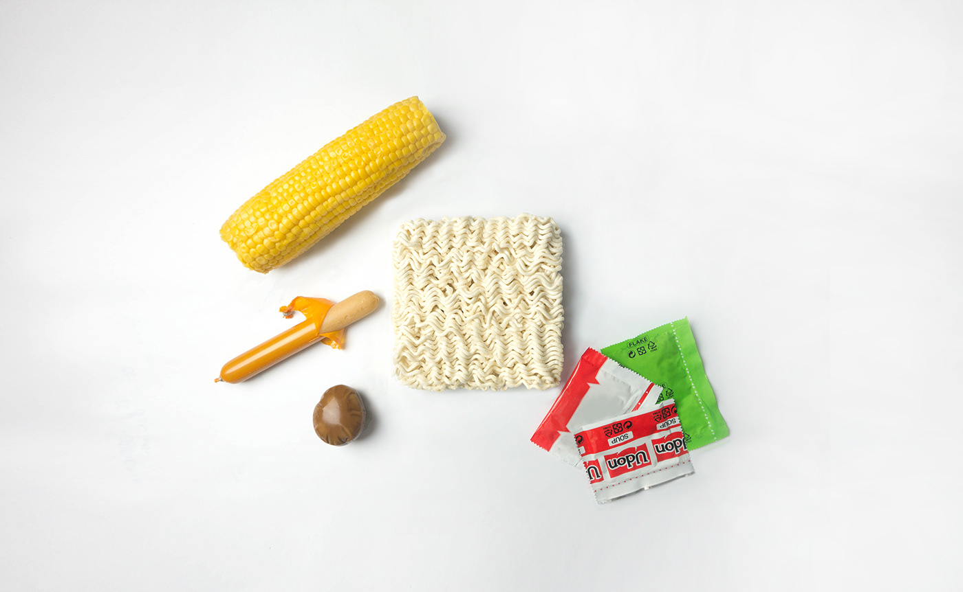instant noodles，packing，modelling，