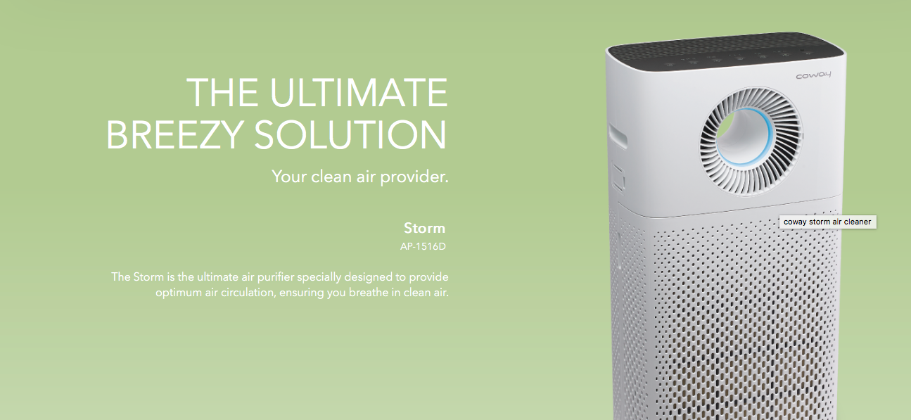 air cleaner，AP-1516D，2017if Award，