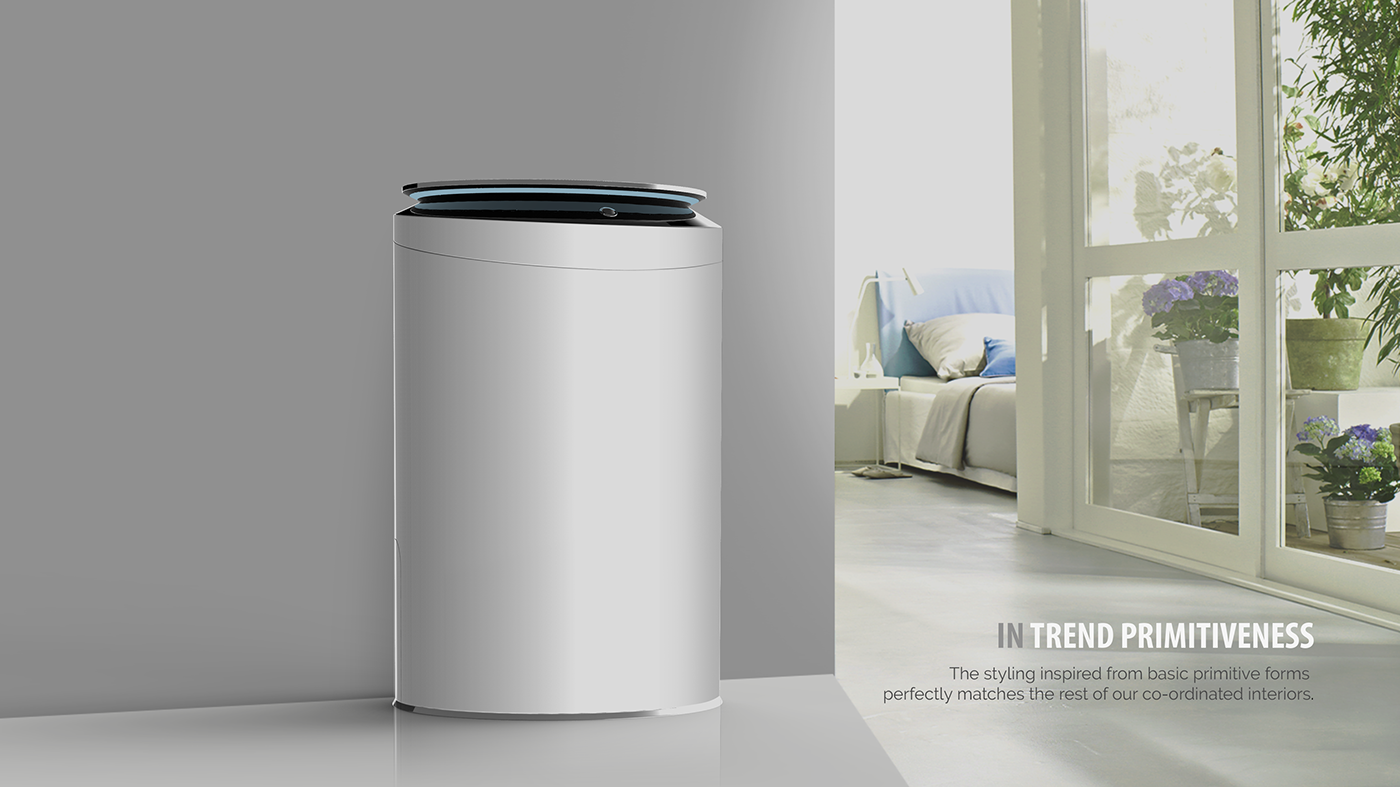 Glass display interface，Washing machine，modern，Simple and simple，water conservation，save，India，IFB industry，