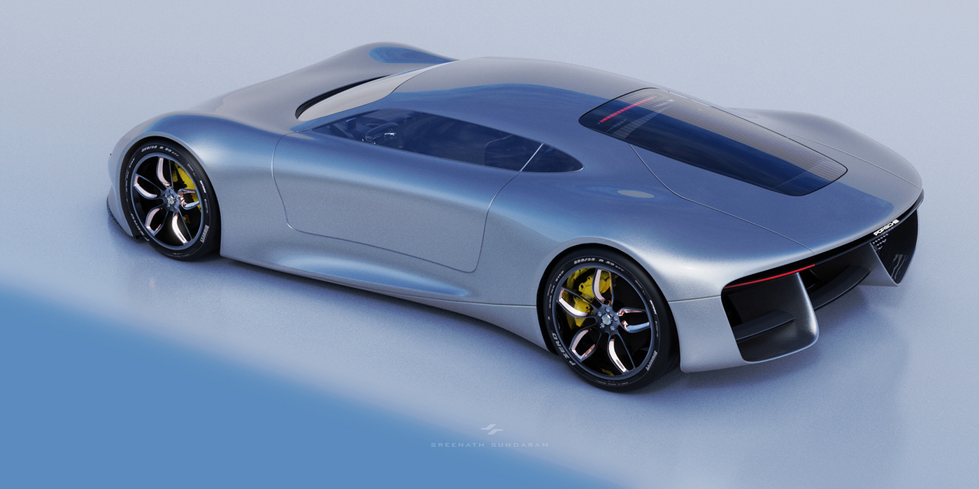 Porsche，Sports car，3d，automobile，