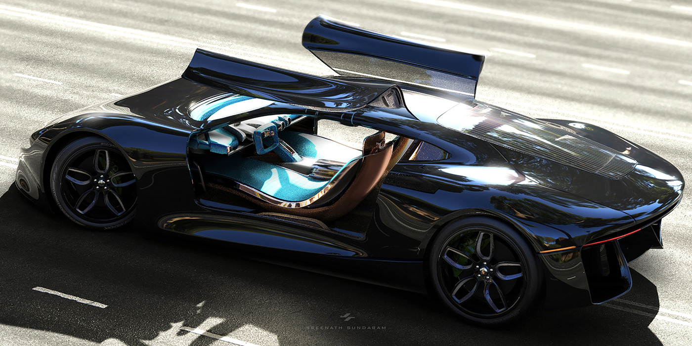 Porsche，Sports car，3d，automobile，