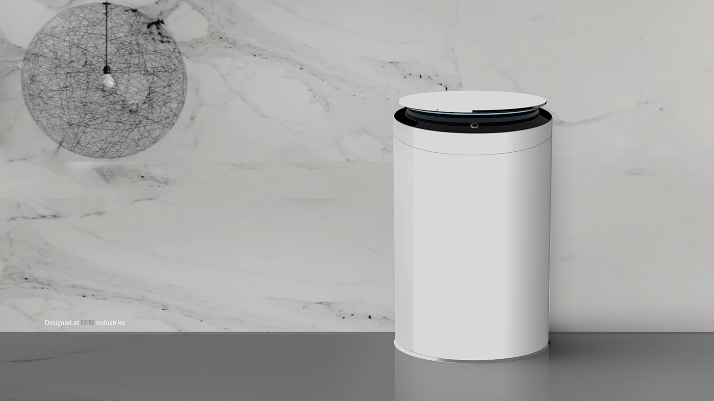 Glass display interface，Washing machine，modern，Simple and simple，water conservation，save，India，IFB industry，