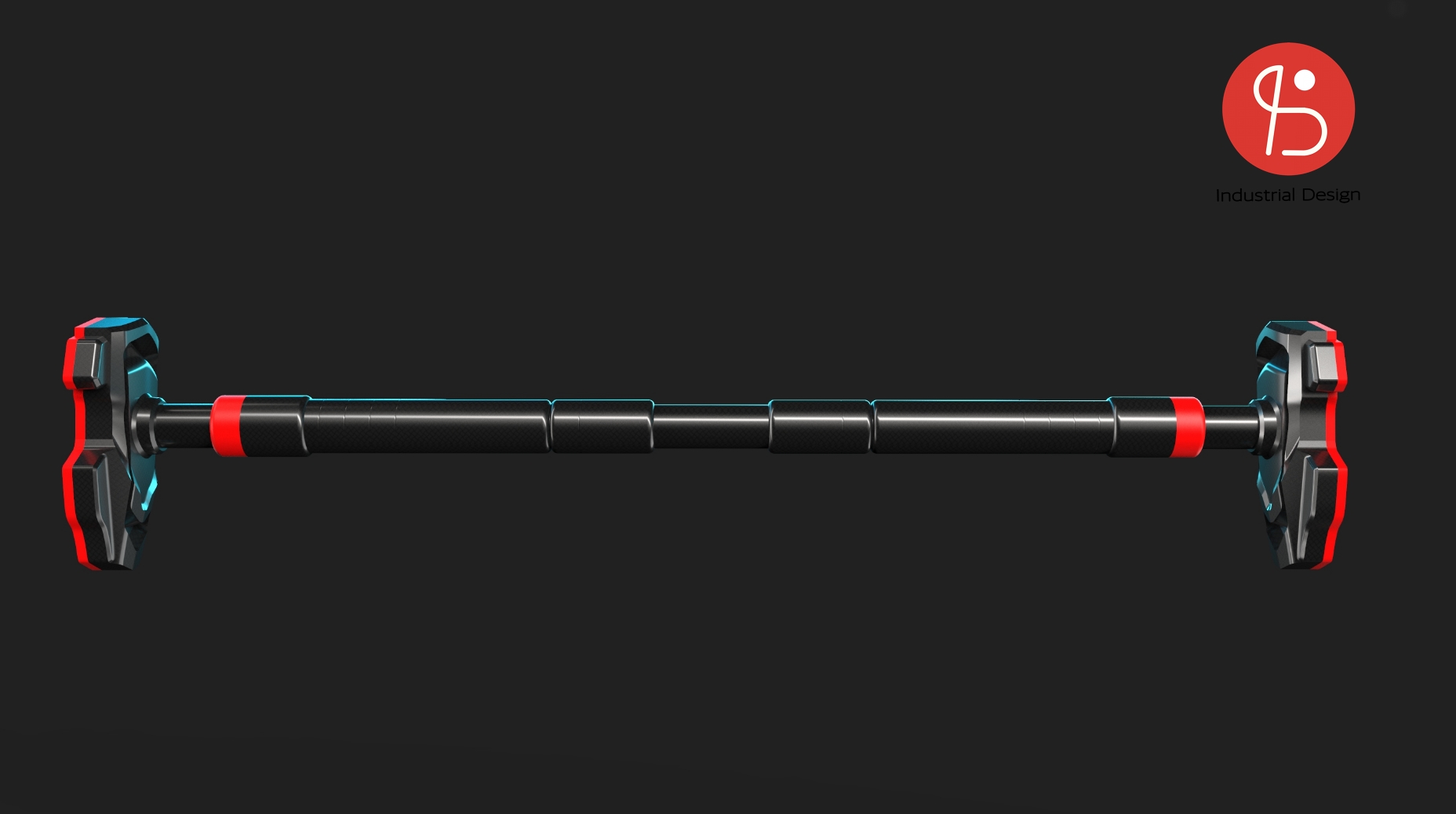 Fitness single pole, appearance design, structural design，