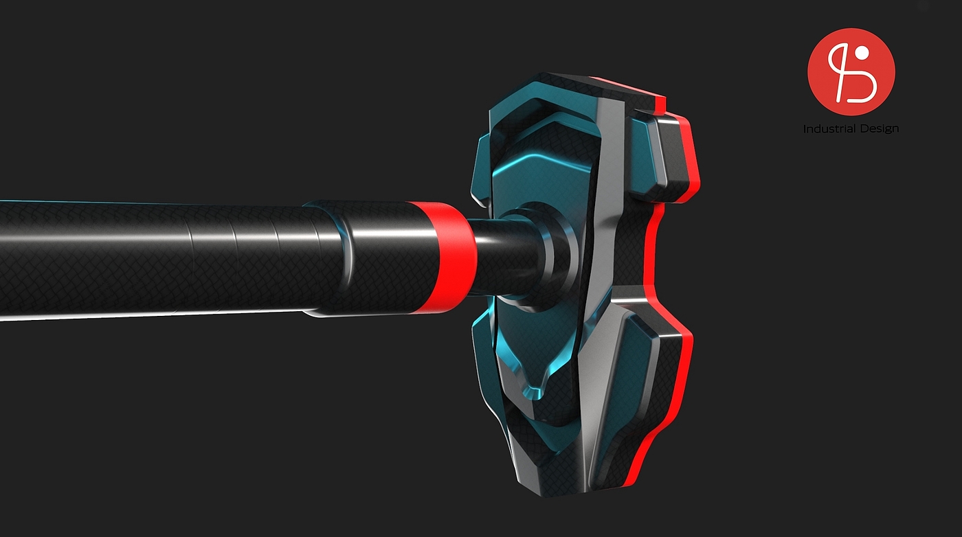 Fitness single pole, appearance design, structural design，