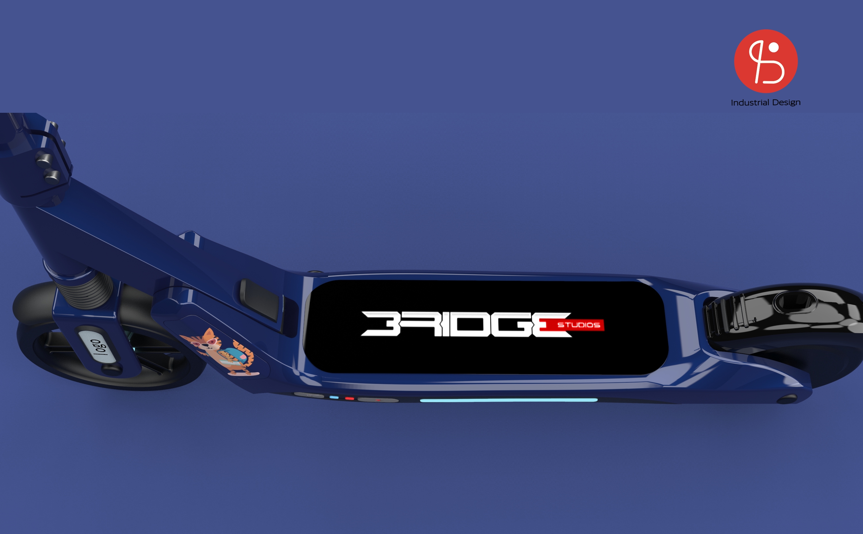 Electric scooter, appearance design, structural design，