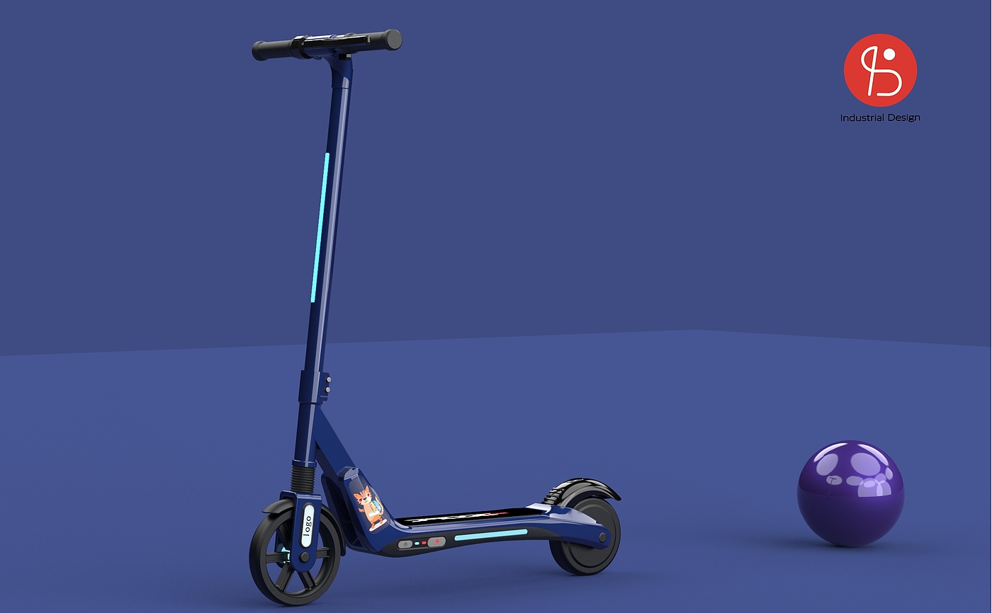 Electric scooter, appearance design, structural design，