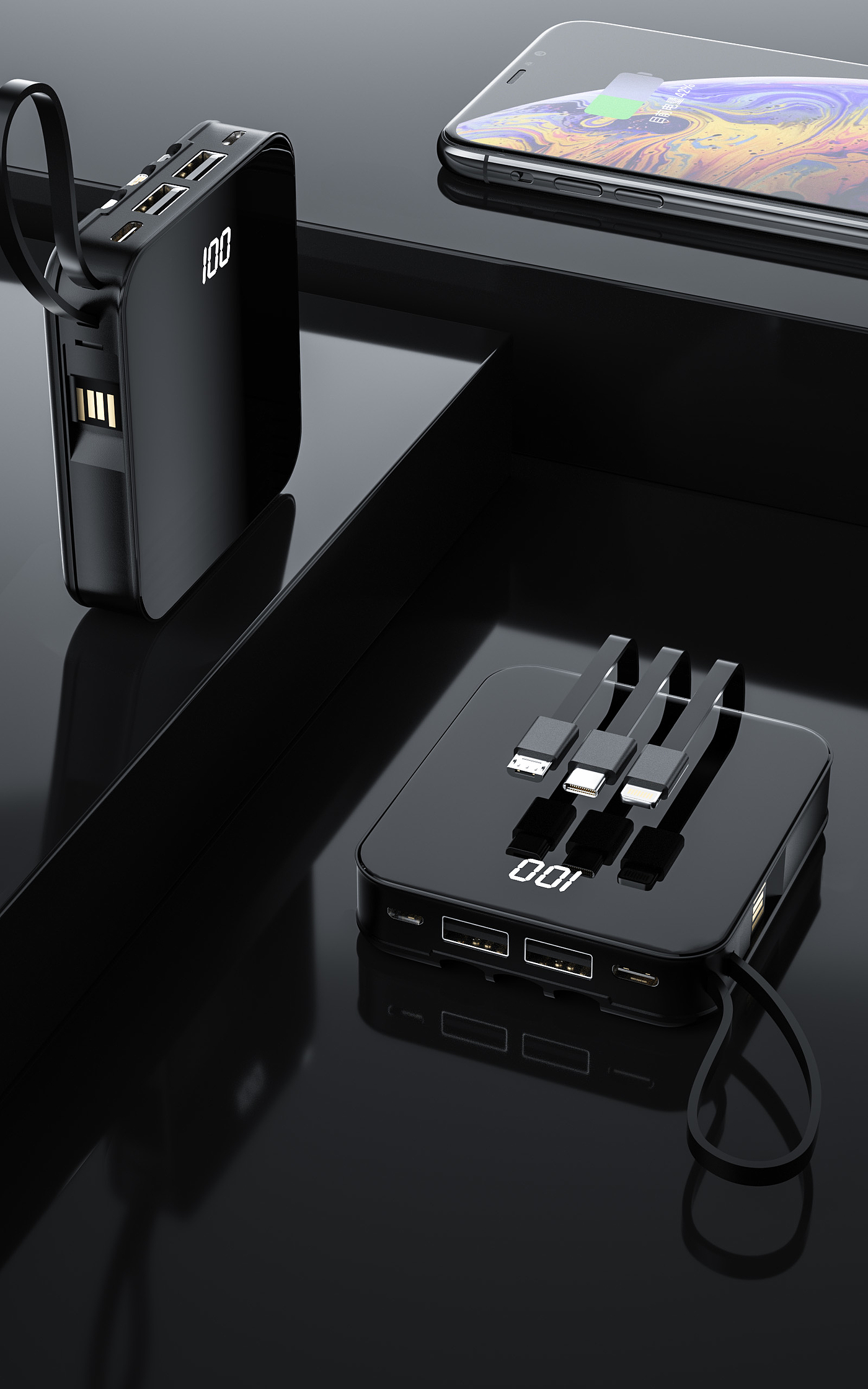 Powerbank product display，