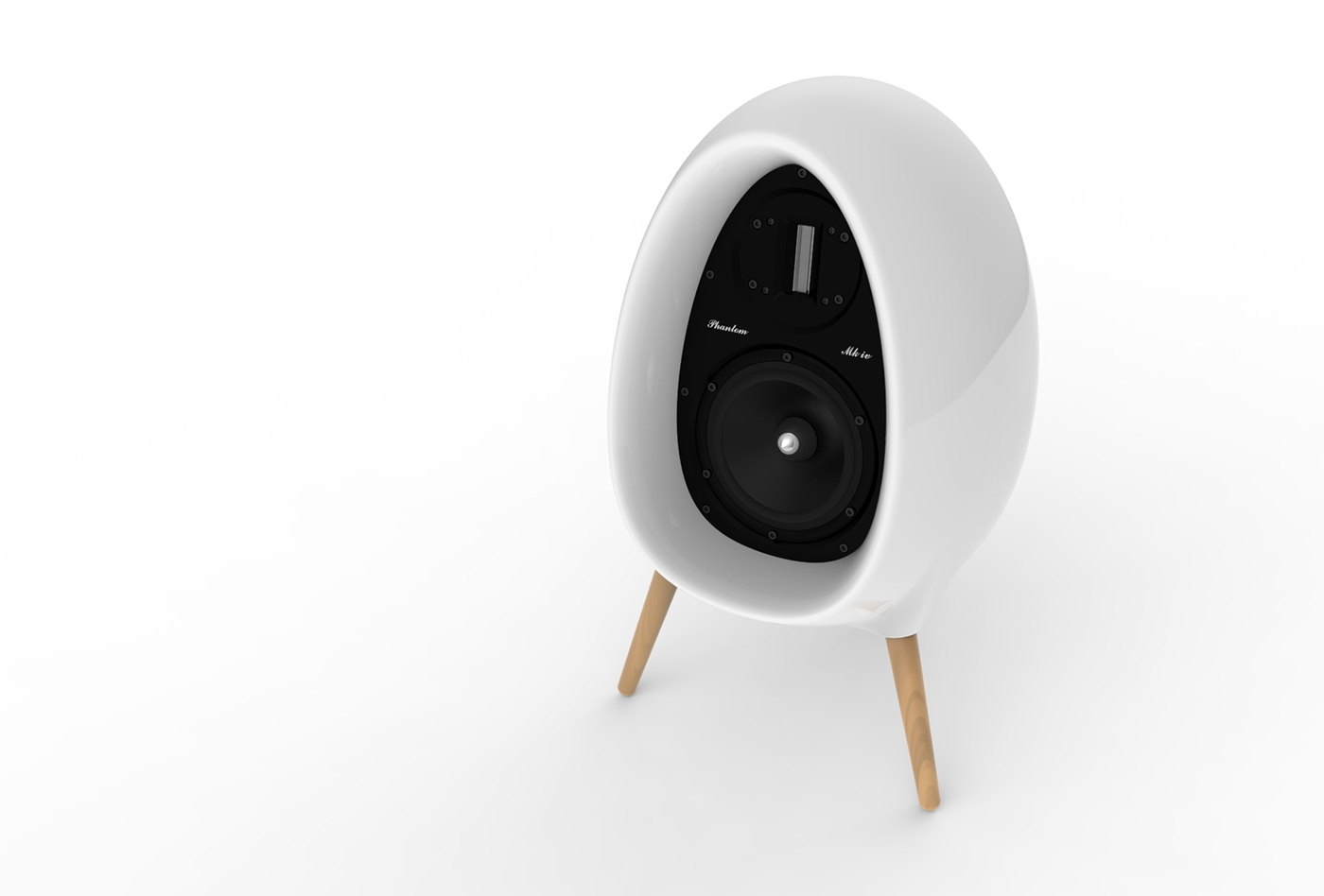 phantom，PEV material，high polymer，Plastic，Causative type，conceptual design，High end speaker，