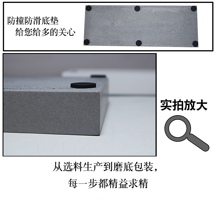 Nordic Industrial Air tray，Household cement fruit tray，Concrete cement tray，The other side，