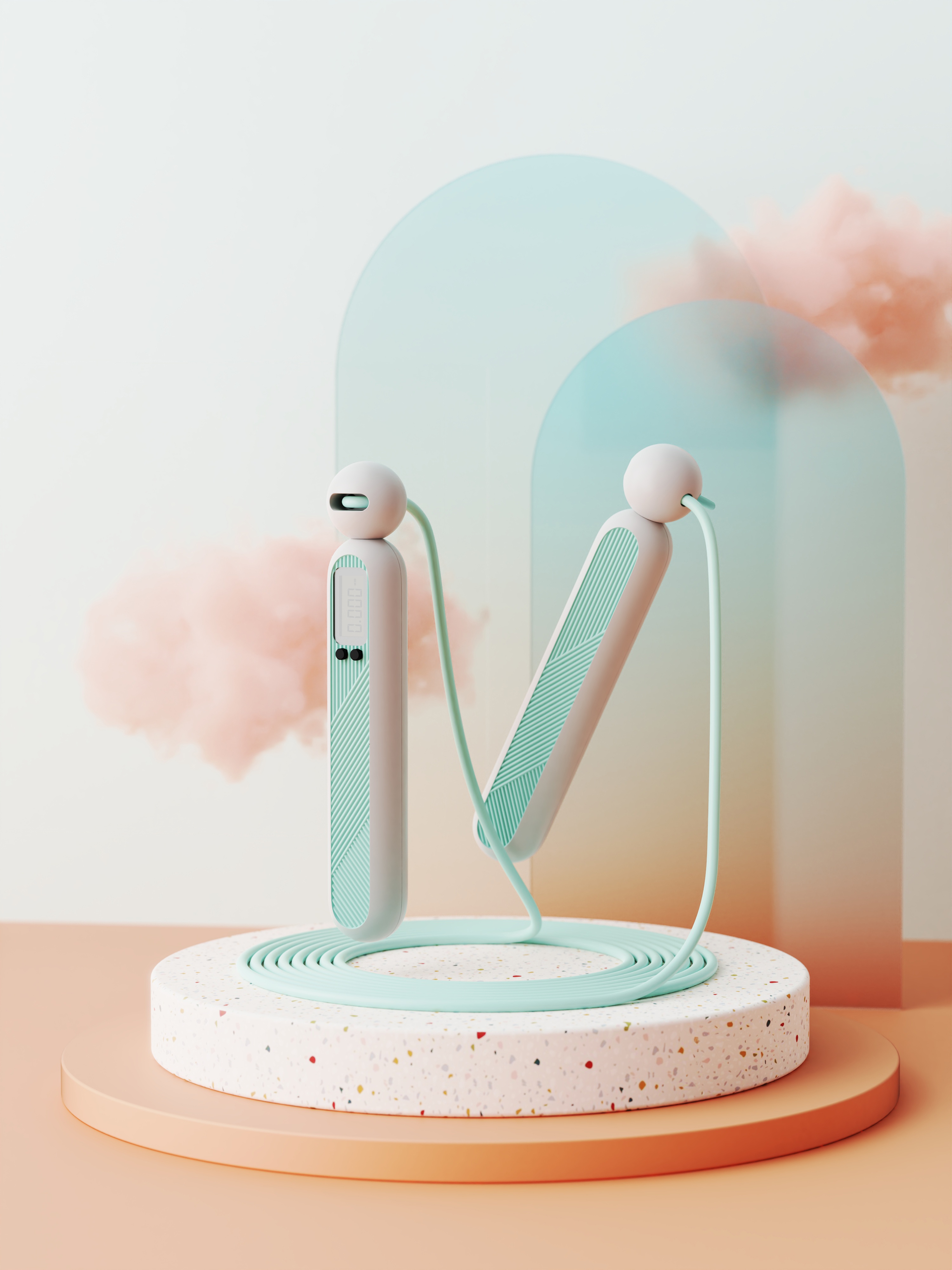 Rope skipping, fitness, outdoor, sports，