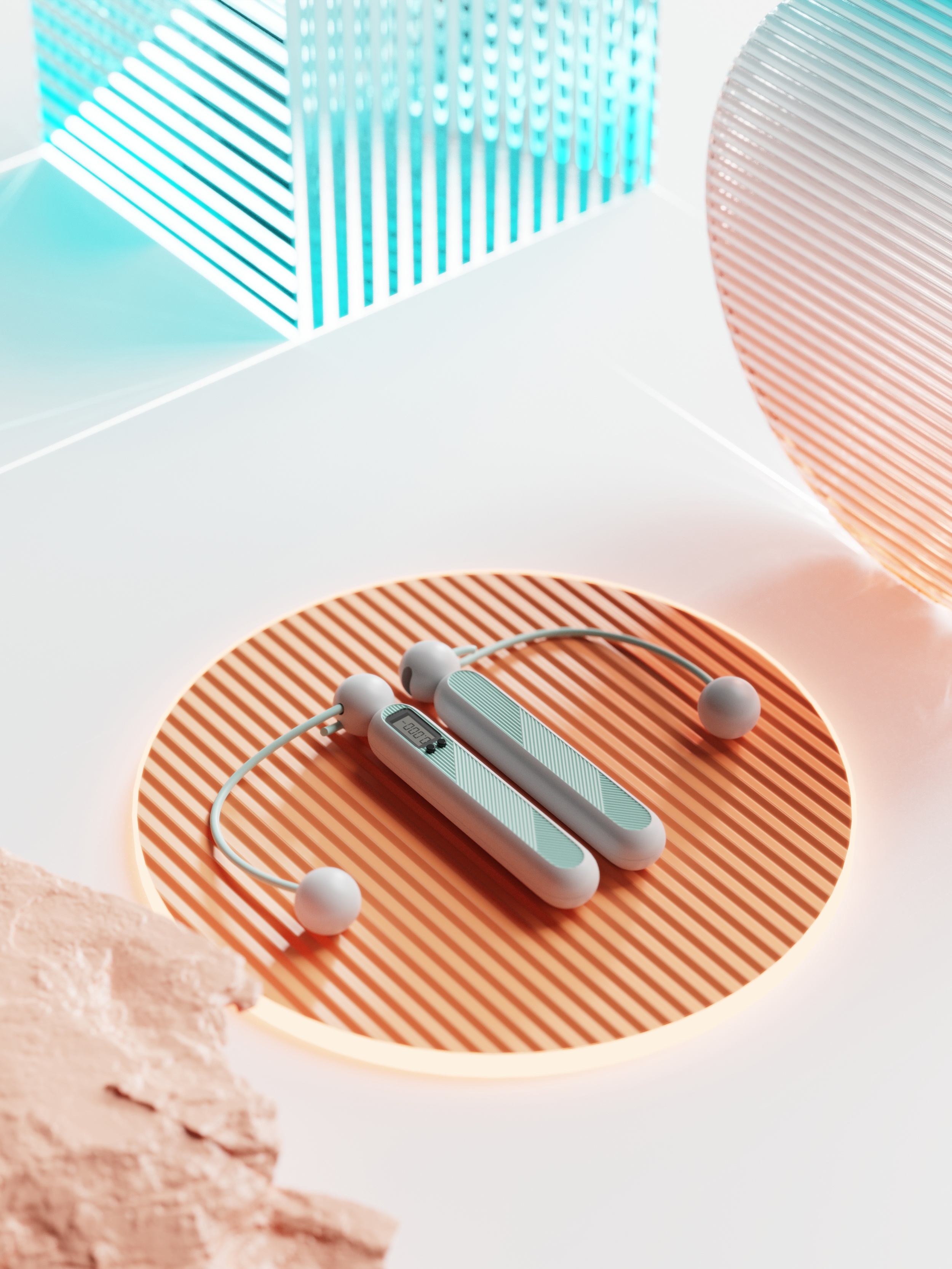 Rope skipping, fitness, outdoor, sports，