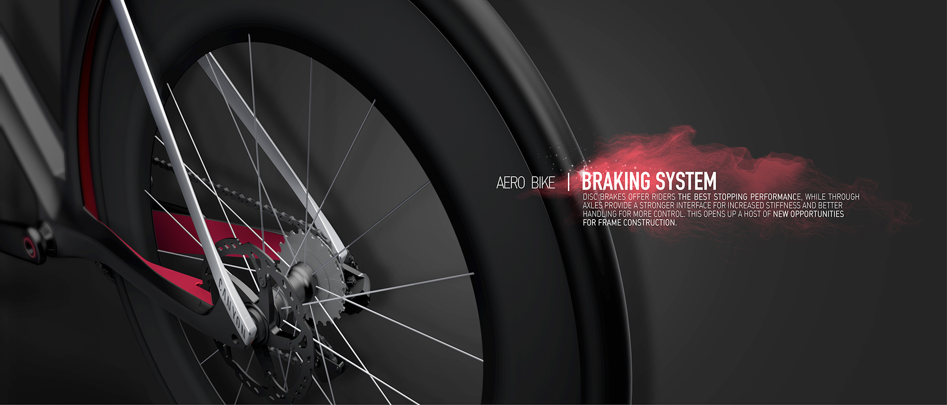 Bicycle，black，silver，3D rendering，Canyon，