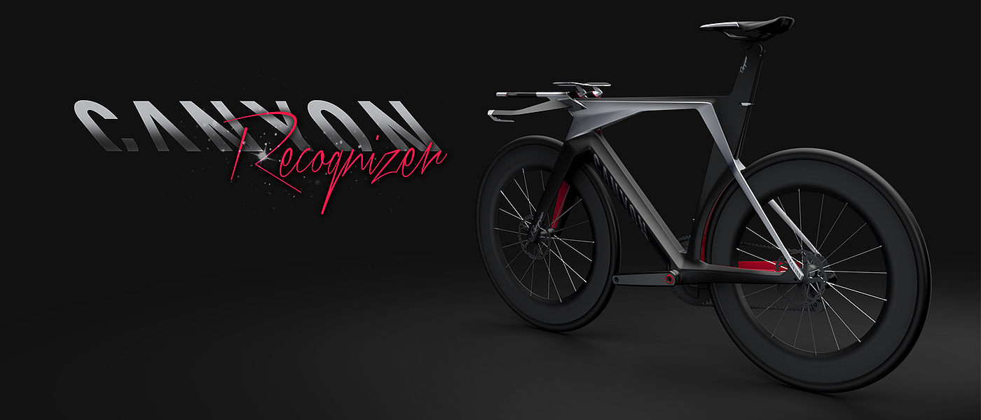 Bicycle，black，silver，3D rendering，Canyon，