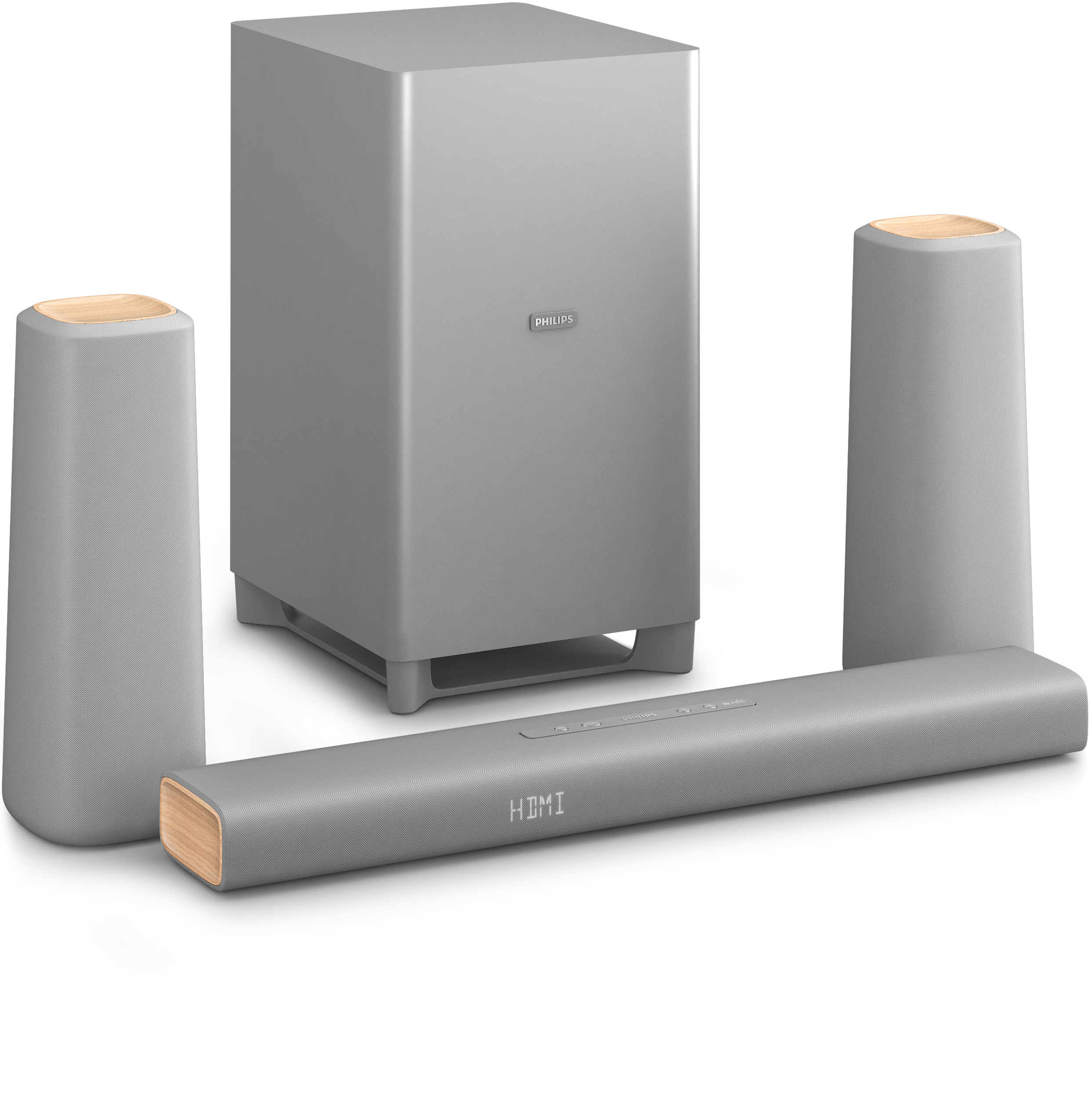 Philips，Home theater，sound，black，grey，