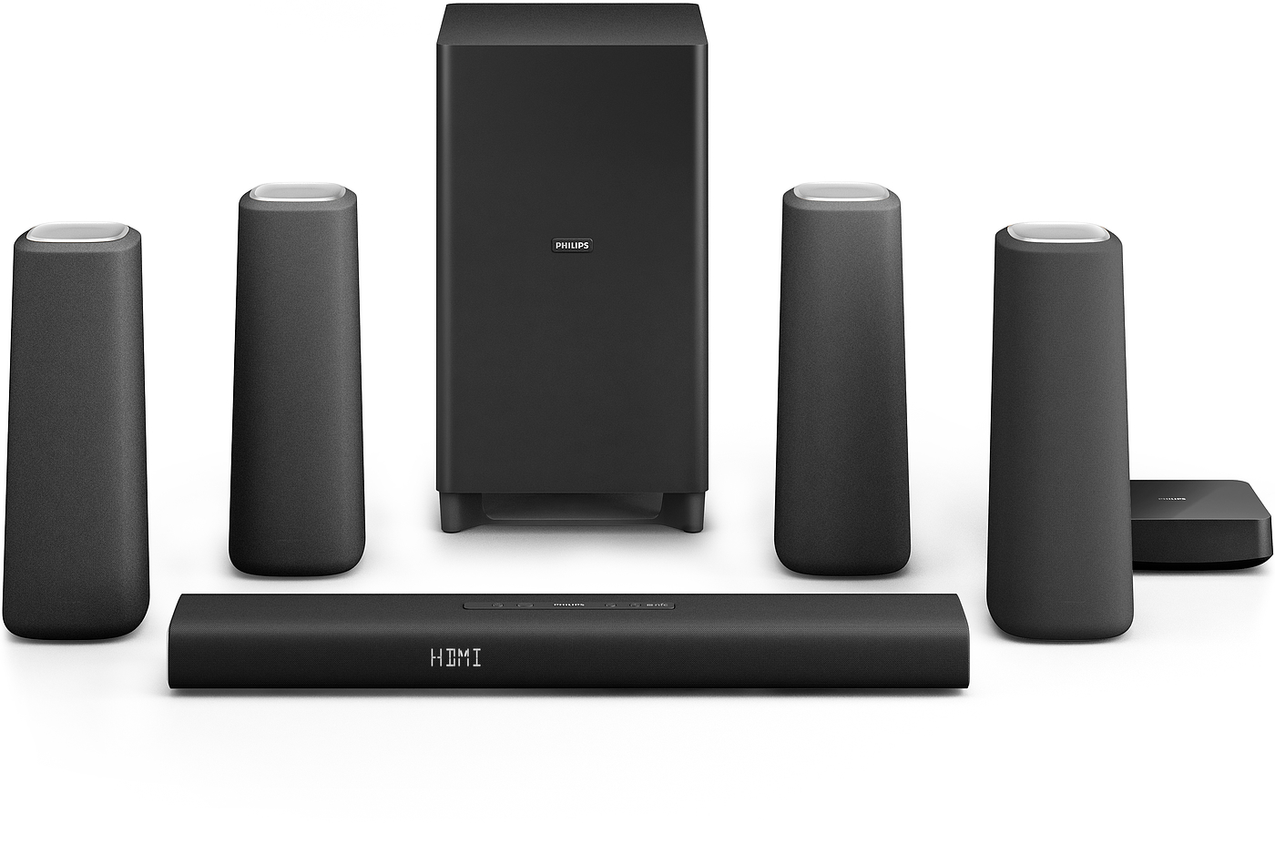 Philips，Home theater，sound，black，grey，