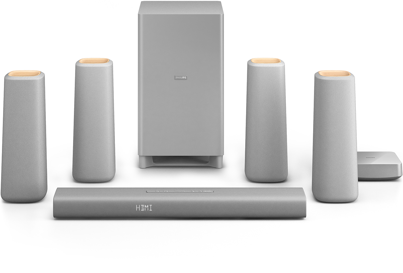 Philips，Home theater，sound，black，grey，