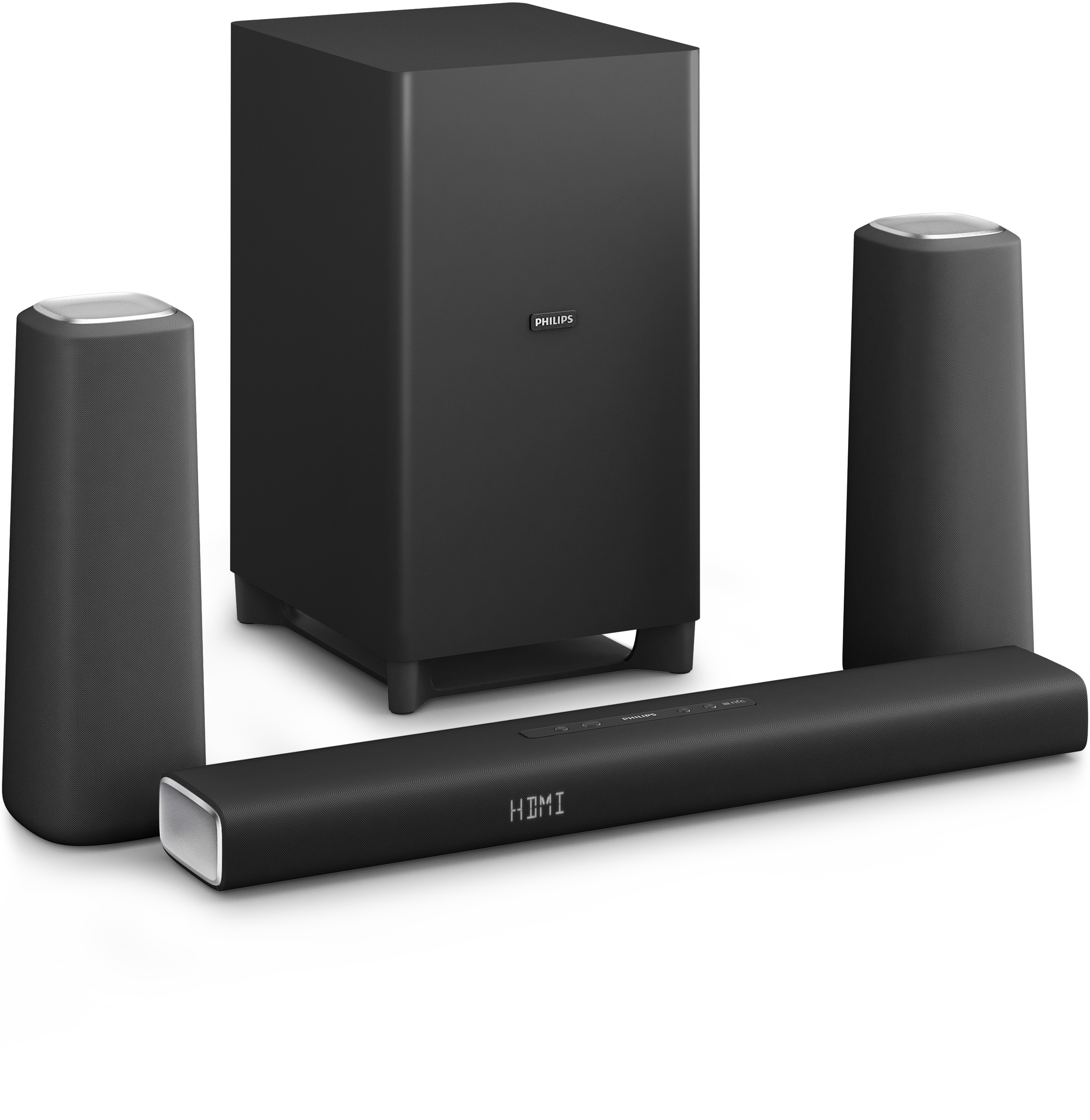 Philips，Home theater，sound，black，grey，