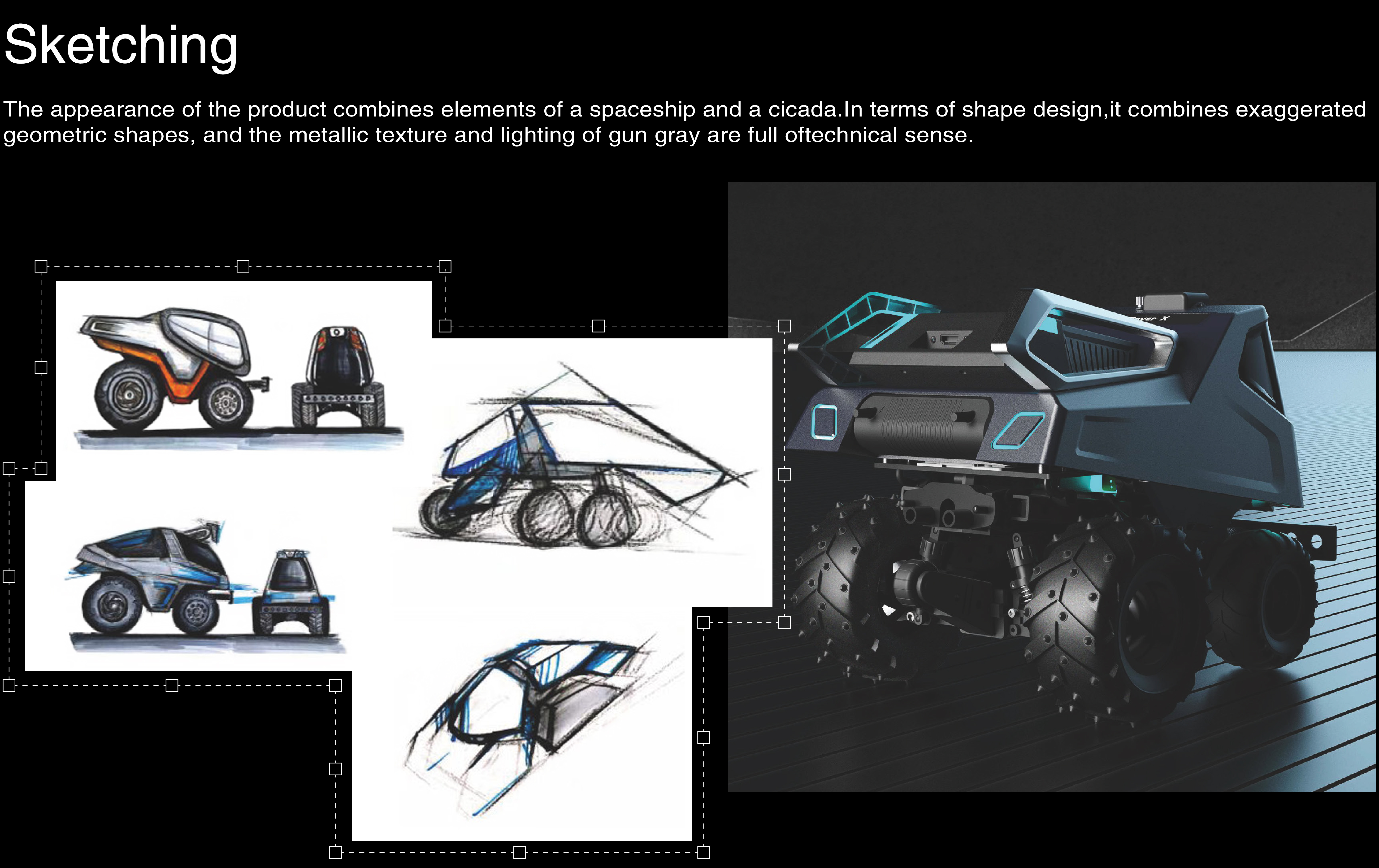 industrial design，Artificial intelligence teaching aids，Intelligent data acquisition remote control vehicle，