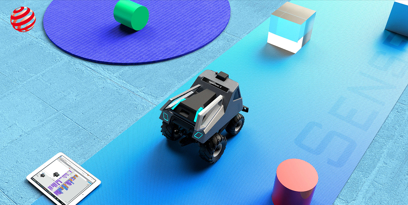 industrial design，Artificial intelligence teaching aids，Intelligent data acquisition remote control vehicle，