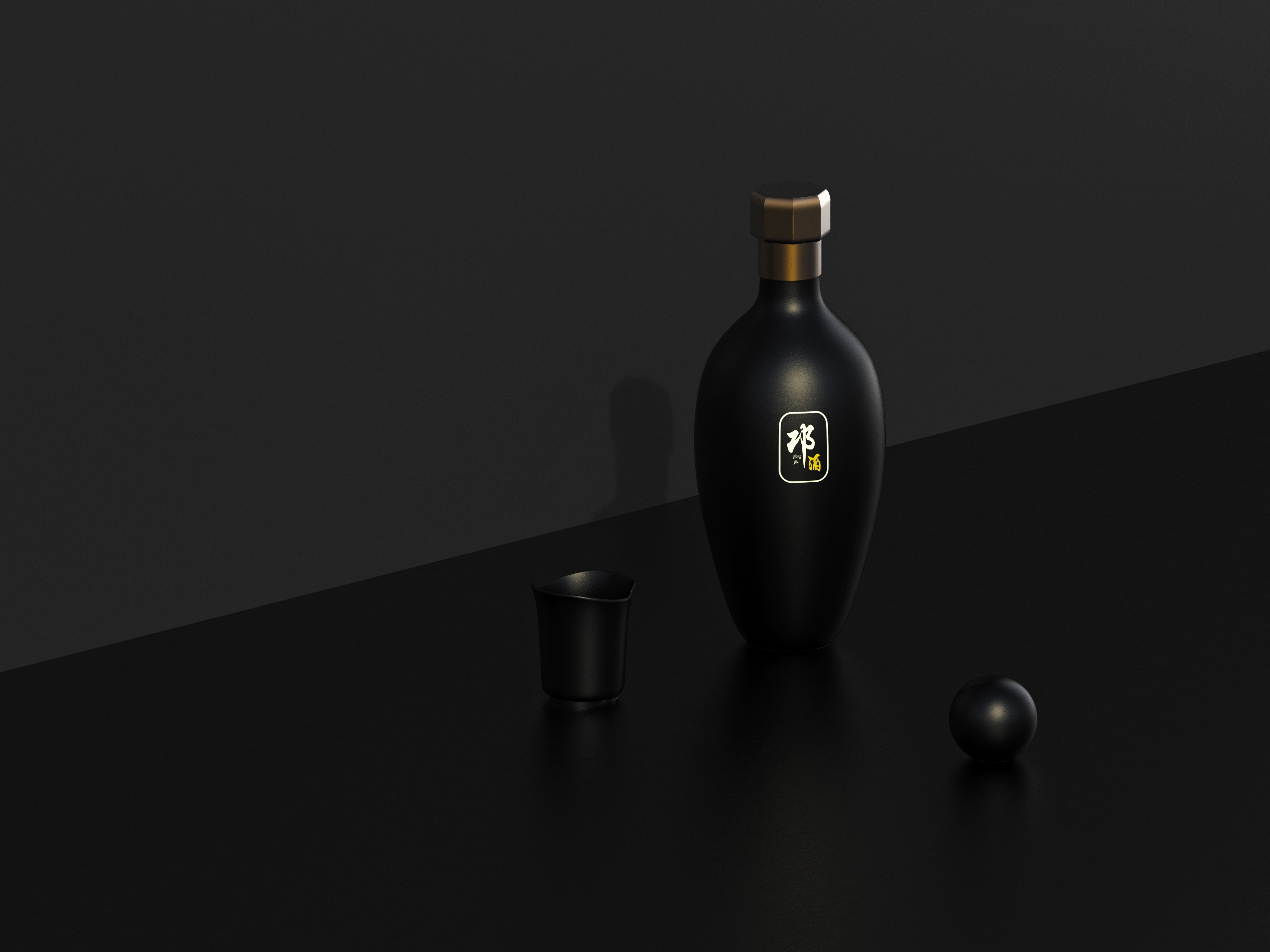 packing design，Baijiu，The wine bottle，Bionics Design ，