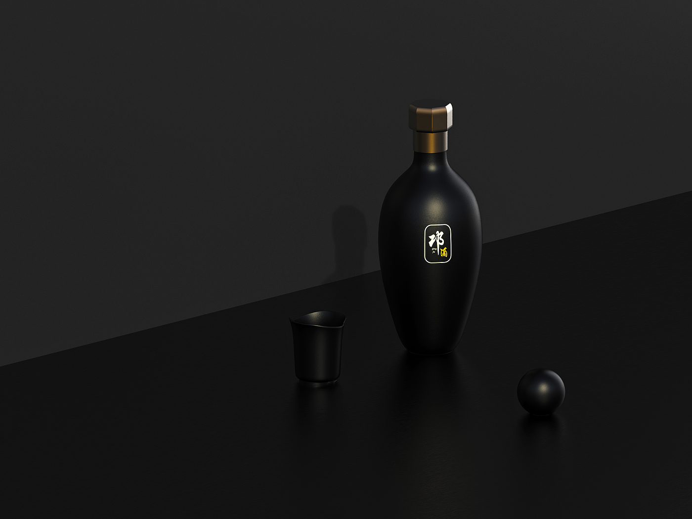 packing design，Baijiu，The wine bottle，Bionics Design ，