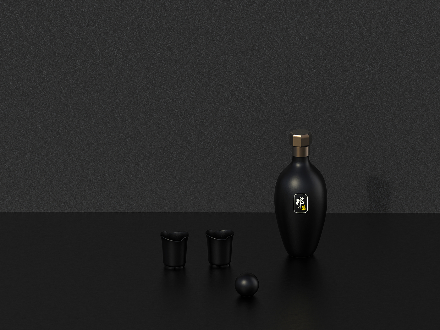 packing design，Baijiu，The wine bottle，Bionics Design ，