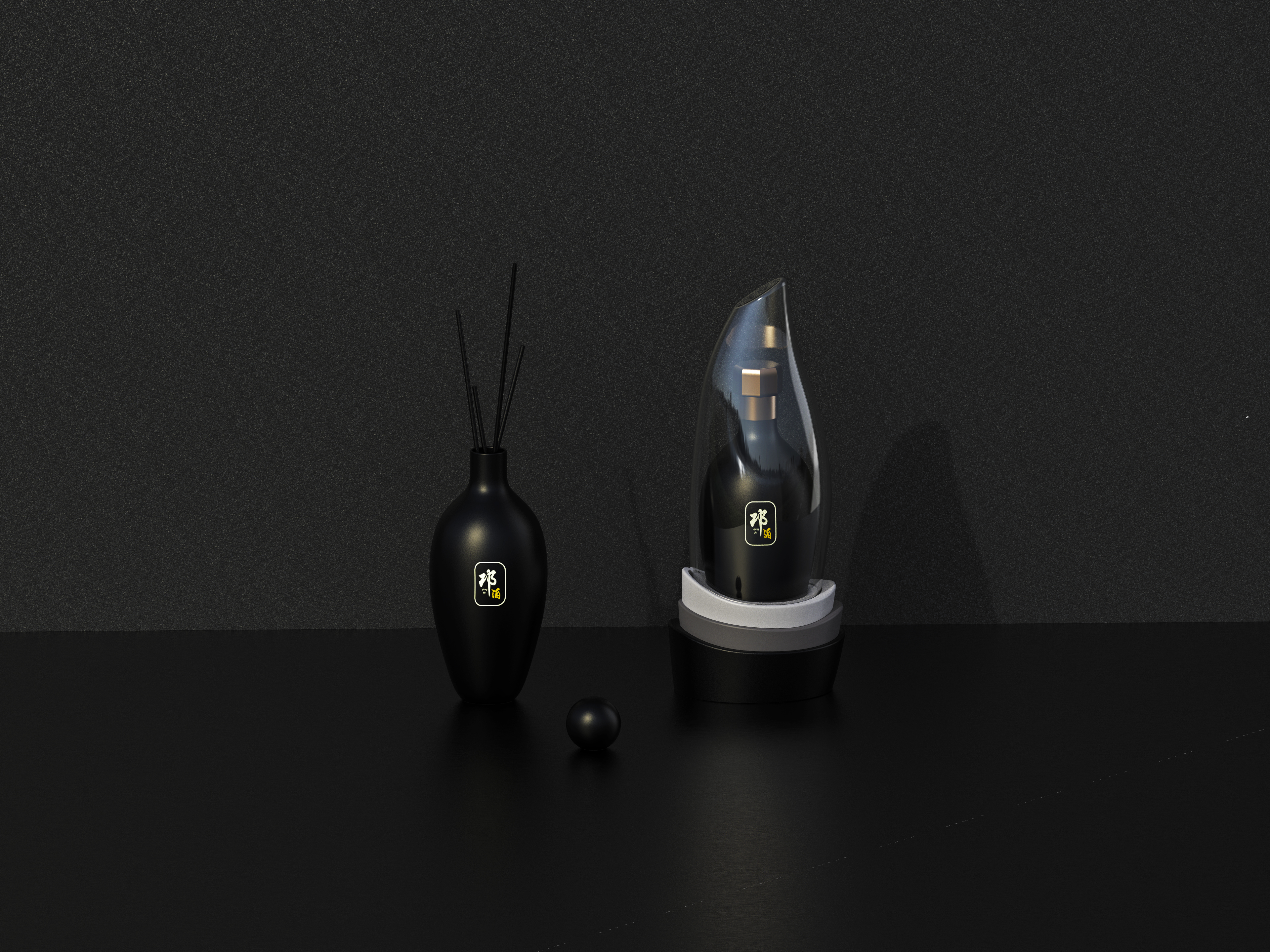 packing design，Baijiu，The wine bottle，Bionics Design ，