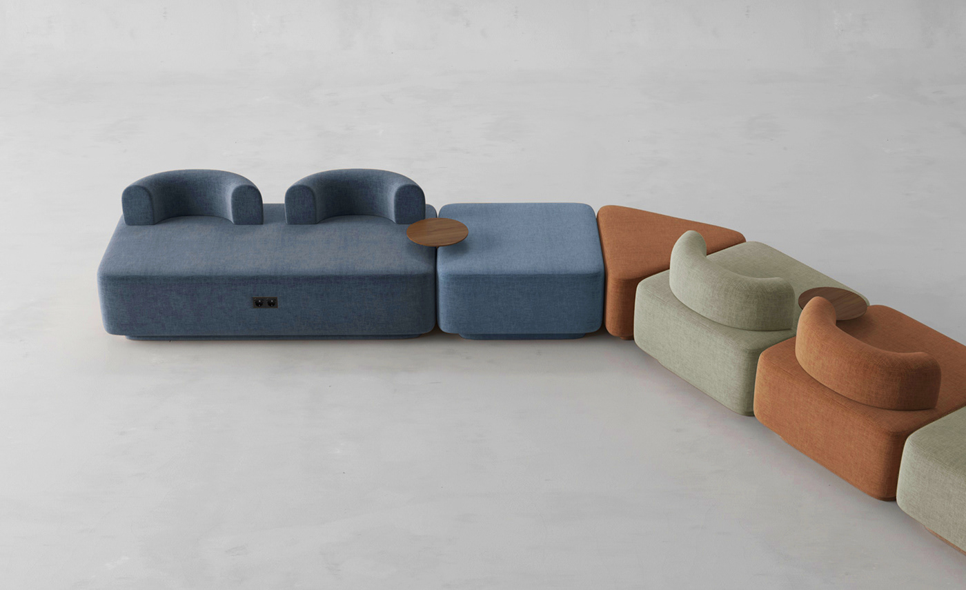 to work in an office，sofa，Geometry，