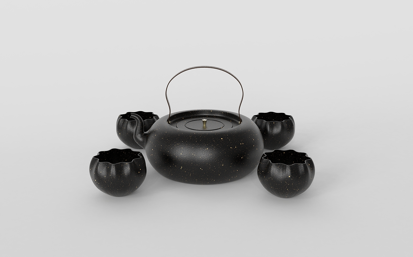 product design，Tea set design，tea set，Cultural and creative design，