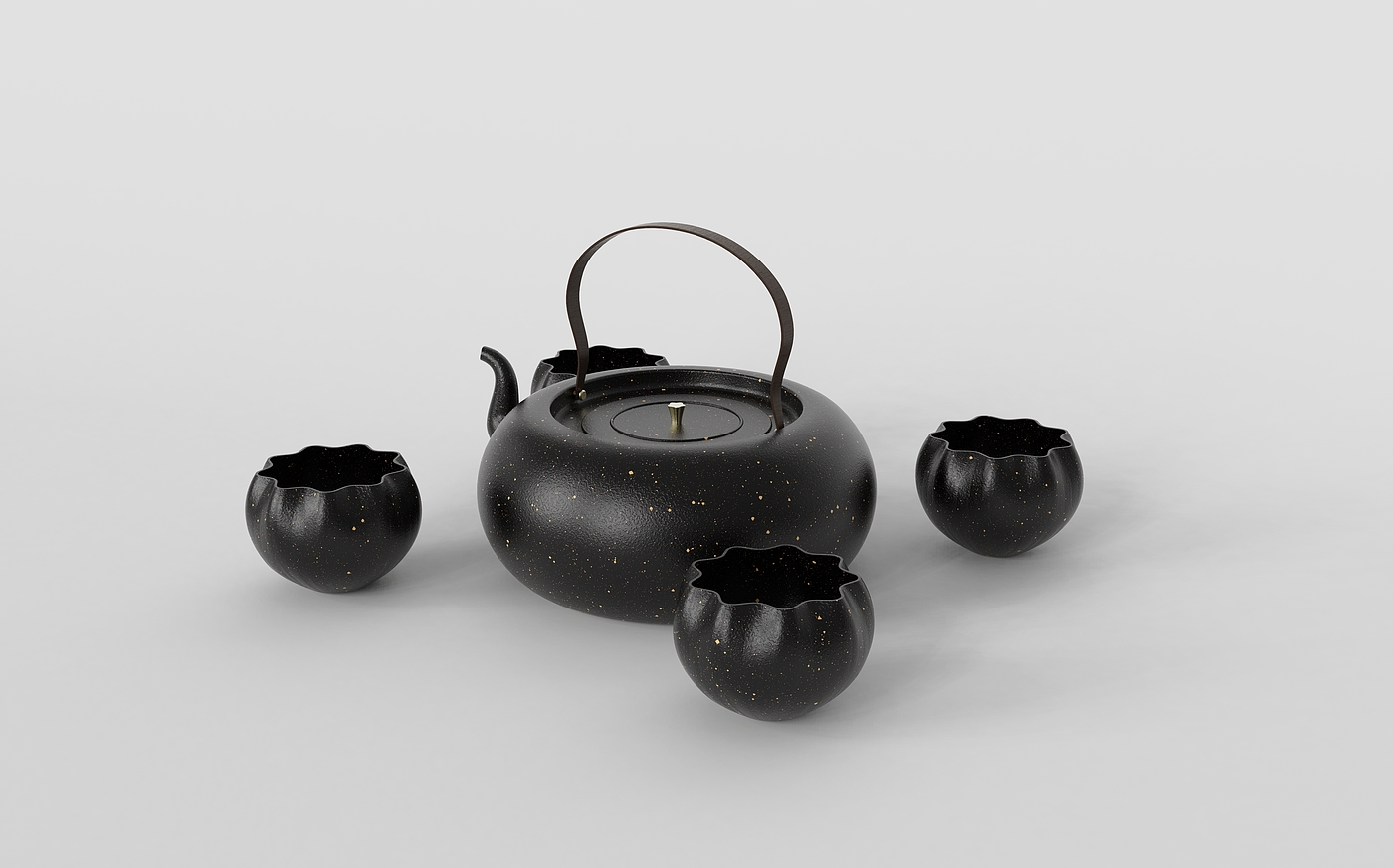 product design，Tea set design，tea set，Cultural and creative design，