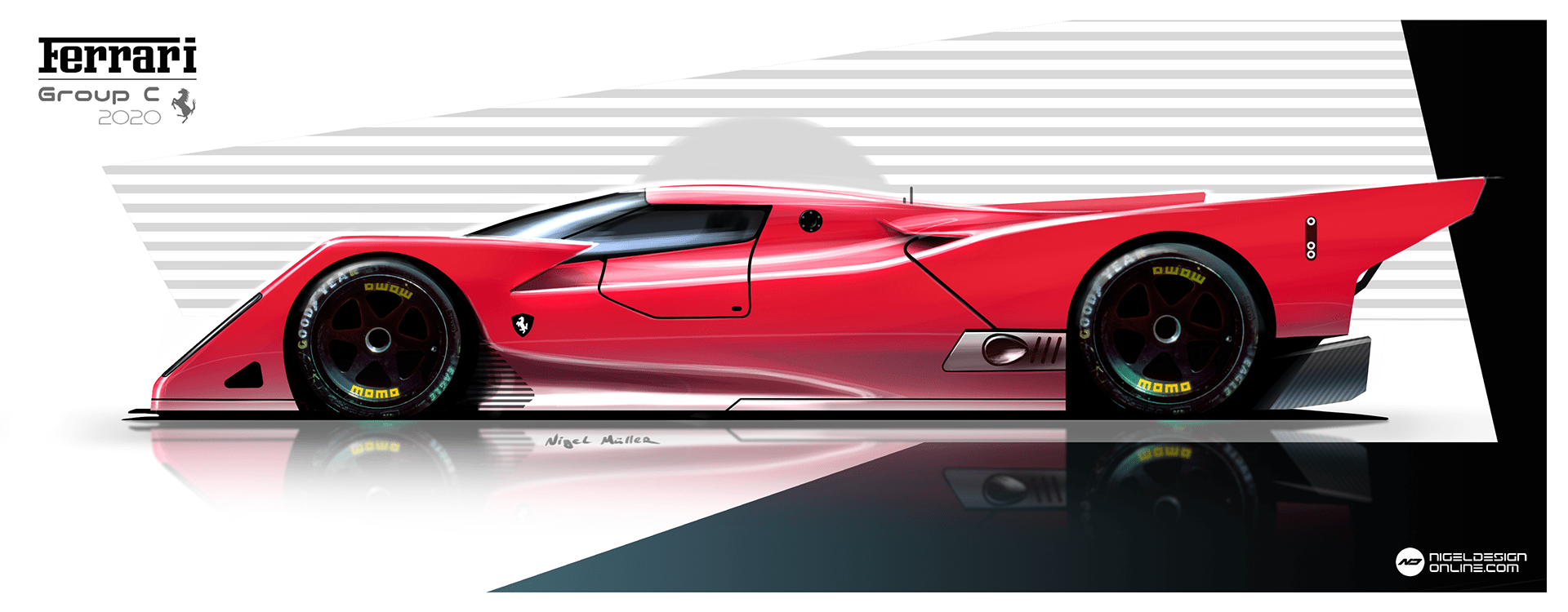 Hand drawn car，2d rendering，Works of foreign designers，ps，sketchbook，Wacom digital board，