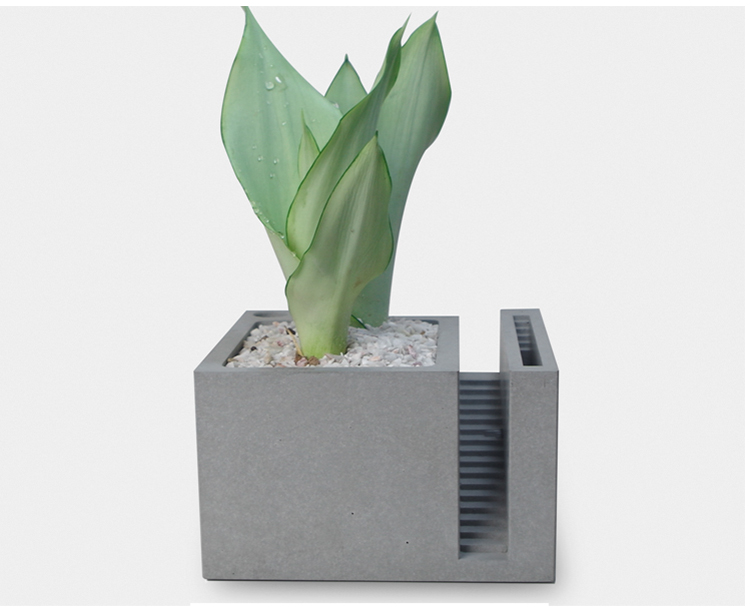 Around Monument Valley，Pots of cement and meat，Concrete flowerpot，The other side，