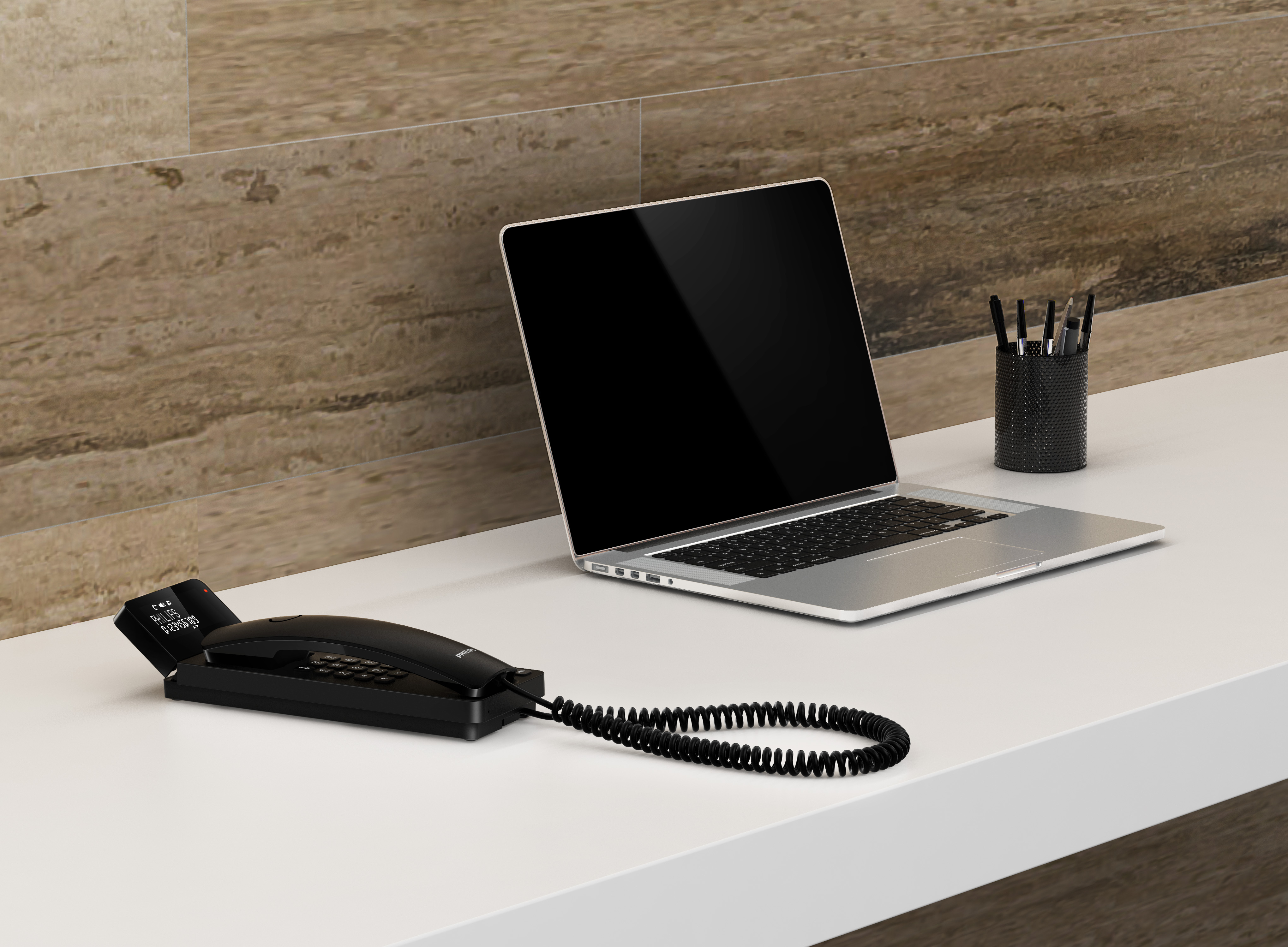 Philips，Limited，Telephone，black and white，