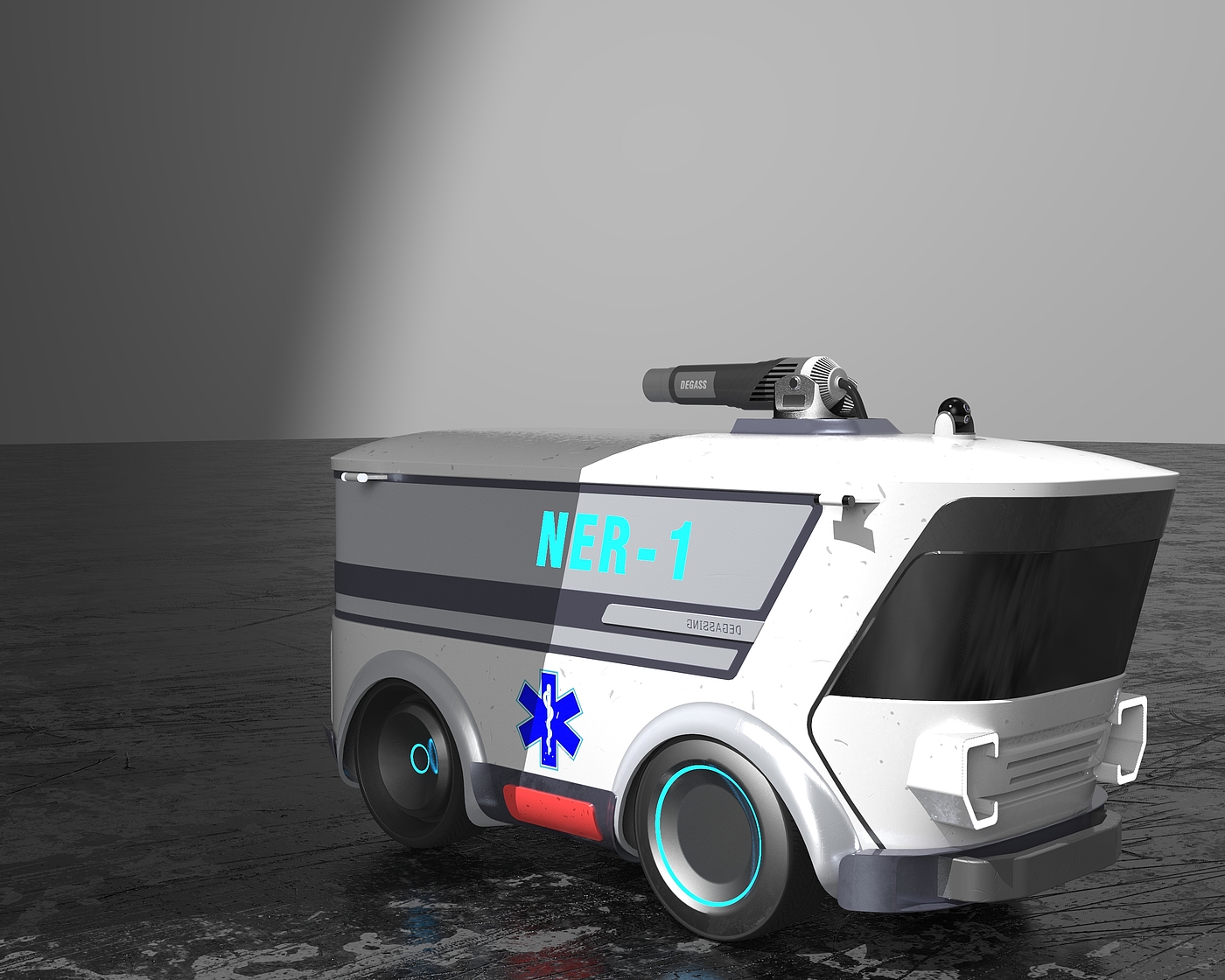 Medical transportation，Future concept, community, micro，